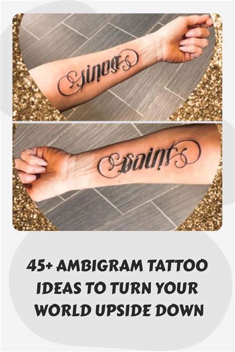45+ Ambigram Tattoo Ideas to Turn Your World Upside Down in 2024 ...