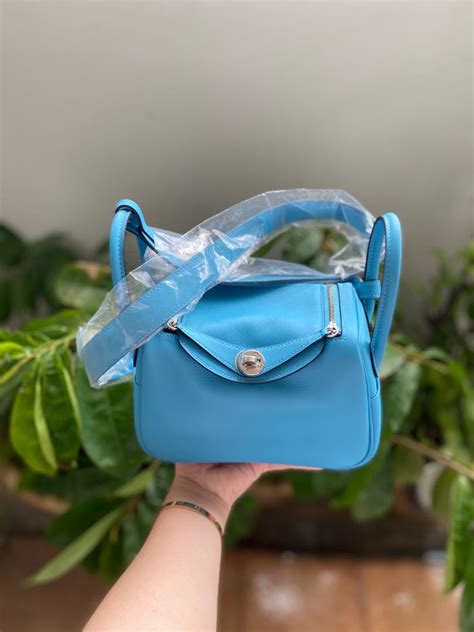 Hermes Bleu Du Nord Mini Lindy Luxury Bags And Wallets On Carousell