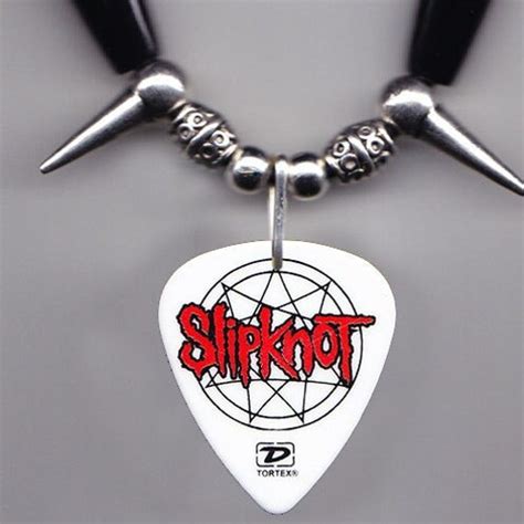 Slipknot James Root 4 Guitar Pick Necklace 2004 Tour Etsy