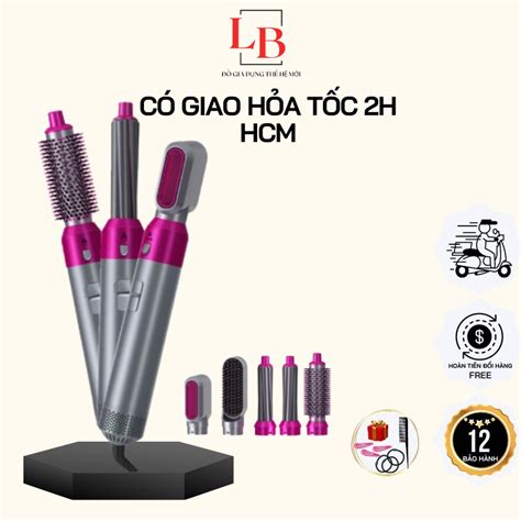 Hot Air Styper 5 In 1 Multi Function Hair Dryer With 1000W Capacity Including 4 Detachable