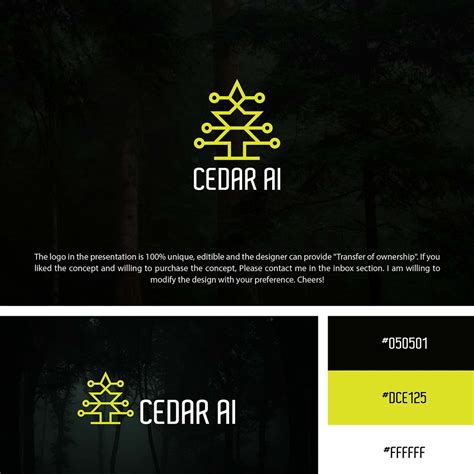 website logo design cedar ai logo design brand identity flickr