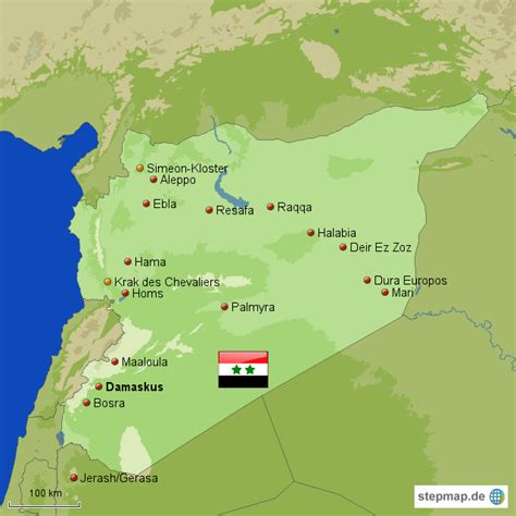 Stepmap Syrien Landkarte F R Syrien