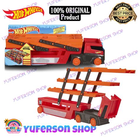 Jual Hot Wheels Mega Hauler With Storage For Up To 50 1 64 Scale Cars GHR48 Shopee Indonesia
