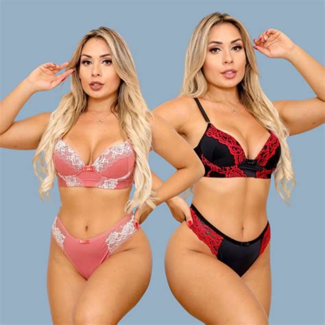 Kit 10 Conjuntos Lingerie Luxo Premium Revenda Moda íntima Shopee Brasil