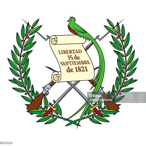 Ilustración De Escudo De La República De Guatemala Y Más Vectores