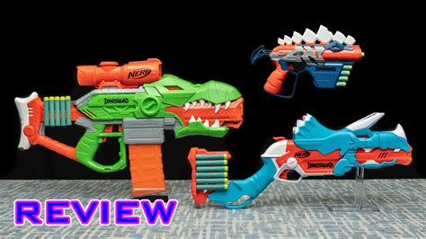 Nerf Dinosquad Rex Rampage Motorized Blaster 20 Darts T Rex Dinosaur