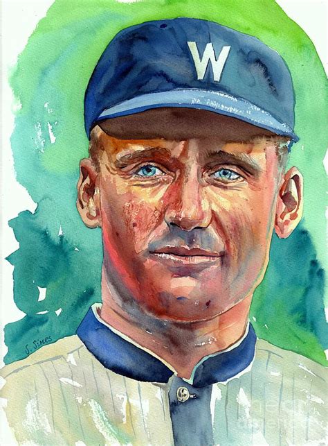 Walter Johnson Painting Painting By Suzann Sines Fine Art America