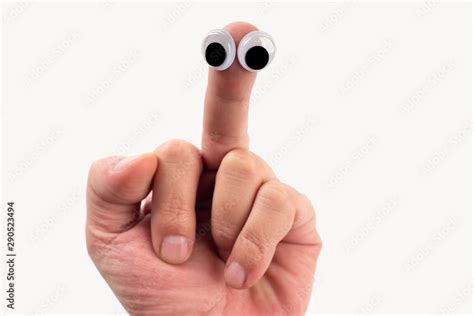Emoji Finger Fuck You Middle Finger With Eyes Fak Hand Gesture