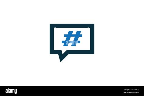 Hash Tag Icon Vector From Influencer Collection Logo Or Thin Line Hash