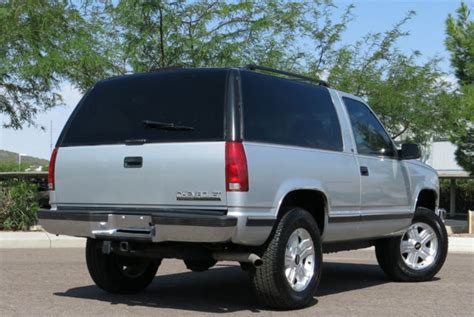 No Reserve 95 Chevy Tahoe 2 Door 4x4 One Arizona Owner Beautiful Condition