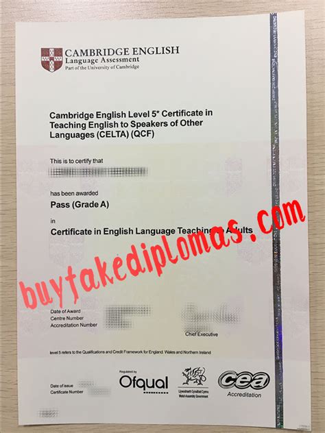 Buy Fake Cambridge English Language Assessment Certificate Buy Fake