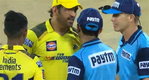 Ms Dhoni Controversy In First Qualifier Ipl Match 2023