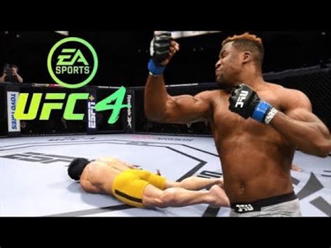 Bruce Lee Vs Francis Ngannou EA Sports UFC 4 Epic Fight YouTube