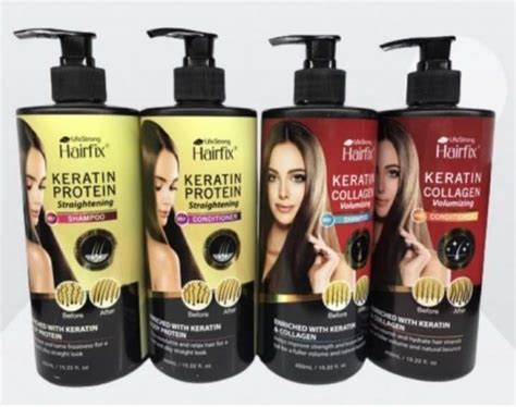 HAIRFIX KERATIN SHAMPOO / CONDITIONER (Straightening / Volumizing ...