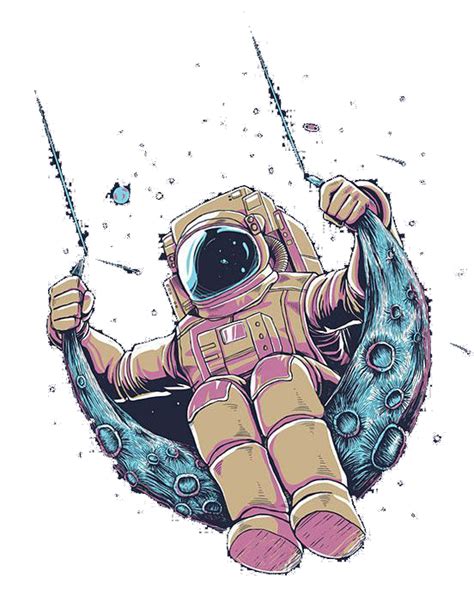 Illustration Of An Astronaut T Shirt Print Fine Art Png Image Png Img Tree