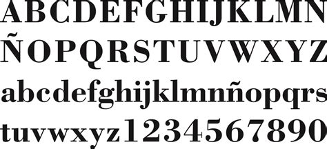 Tipografía Clave Dentro Del Estilo Moderno Aparecido A Finales Del