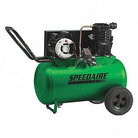 Speedaire Gal Horizontal Portable Air Compressor With Oil Lubrication