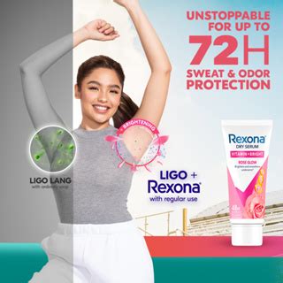 Rexona Vitamin Bright Dry Serum Deodorant Rose Glow Ml X Shopee