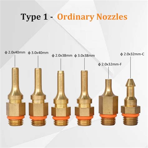 Other Diy Tools Pcs Set Glue Gun Copper Nozzle Small Bore Long Short Large Diameter Hot