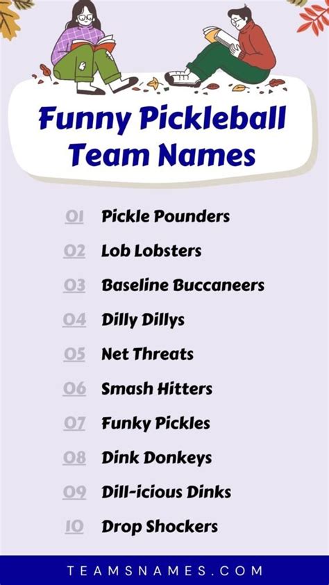 Pickleball Team Names From Funny To Professional