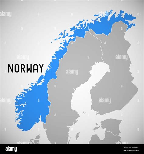 Norway Map Stock Photo Alamy
