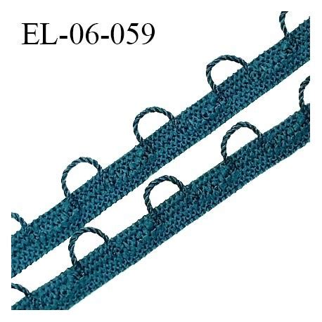 Elastique boutonnière picot mm spécial lingerie haut de gamme couleur vert orient fabriqué en