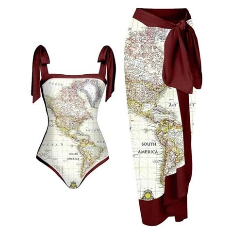 Femme Maillot de Bain Une Pièce Bikini Cravate Mousseline de Soie Maxi
