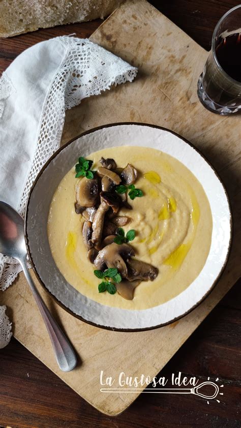 Vellutata Di Ceci Con Funghi La Gustosa Idea Ricetta Sana E Gustosa