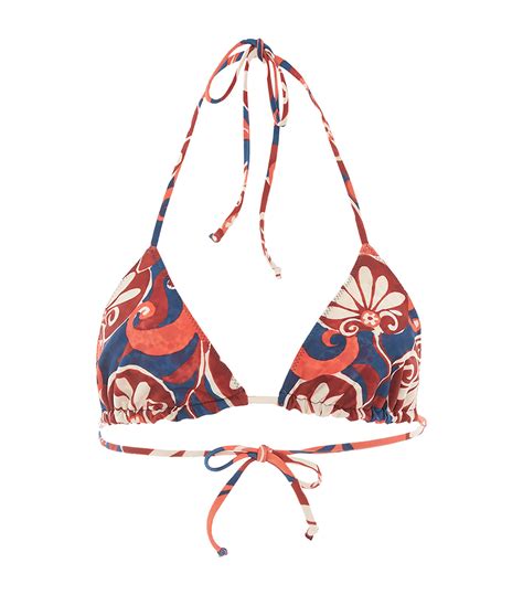 Womens La Doublej Blue Triangle Bikini Top Harrods Uk