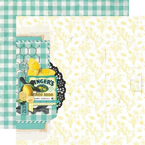 Simple Stories Simple Vintage Lemon Twist 12x12 Inch Collection Kit 1 Paperpadsnl