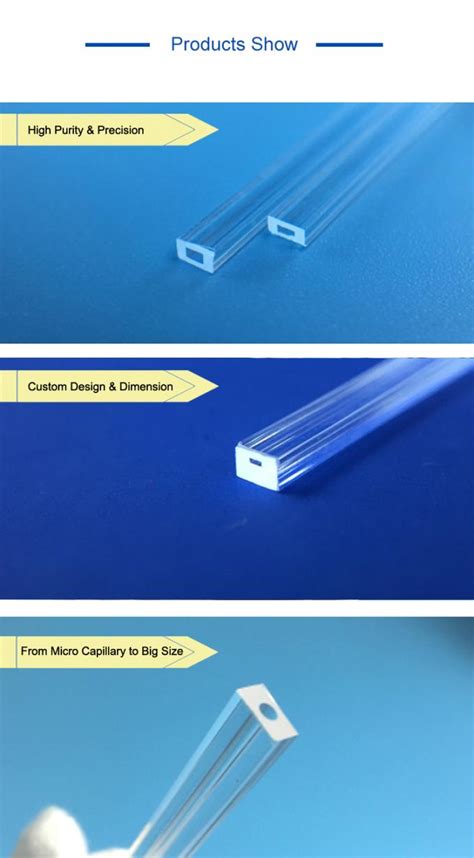 High Precision Custom Glass Capillary Tubes Rectangular For Laboratory