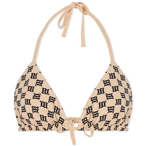 MISBHV Monogram Bikini Top Beige END GB