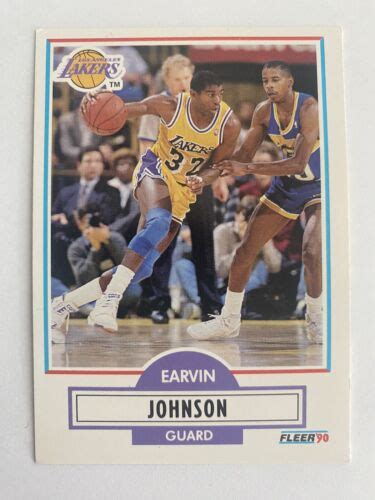 Fleer Earvin Magic Johnson Los Angeles Lakers Ebay