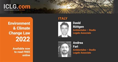 Environment & Climate Change Laws and Regulations Report 2022-2023 Italy