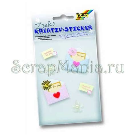 Наклейки объемные (3D) Конверты (Folia) купить по цене 140 ₽ в интернет ...