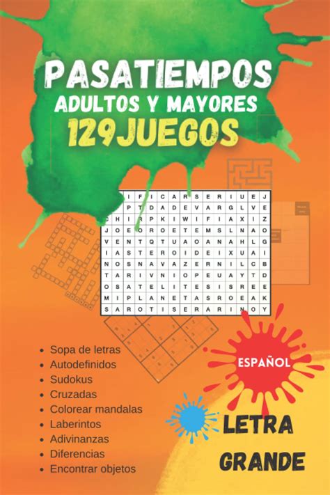 Buy Pasatiempos Adultos Y Mayores Juegos Juegos Variados Sopa De