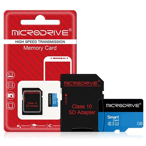 Карта памяти Microdrive 64Гб Class 10 Sd адаптер Microsdhcxc 64gb