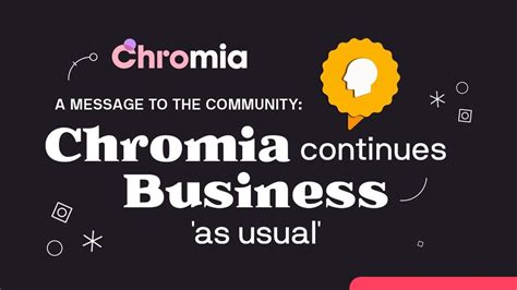 A message from the founders of Chromia