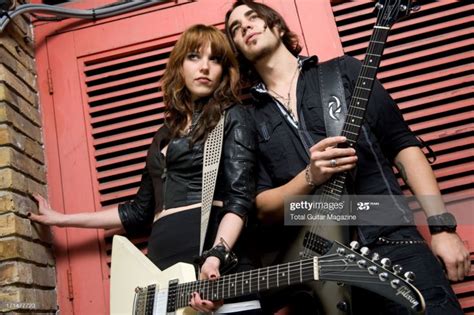 Lzzy Hale And Joe Hottinger Of American Rock Band Halestorm Lzzy