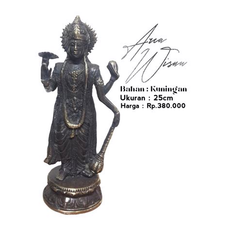 Jual Arca Patung Dewa Wisnu 25cm Kuningan Shopee Indonesia