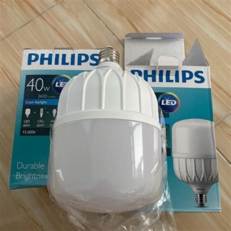 Putih Philips หลอดไฟ LED 40W WATT 40W CAPSULE โคมไฟ TFORCE Fitting E27