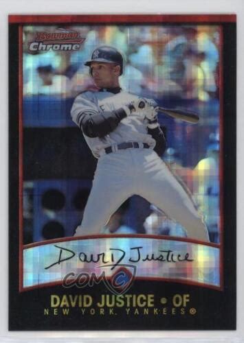 2001 Bowman Chrome X Fractor David Justice 95 EBay