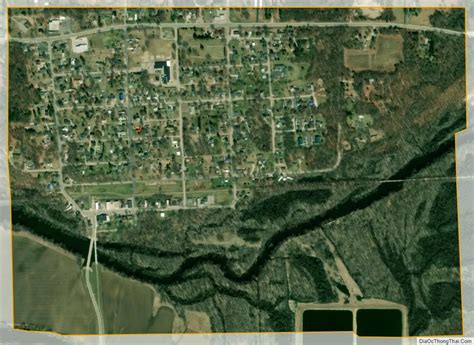 Map of Muir village, Michigan - Thong Thai Real