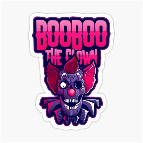 Halloween Scary Clown Boo Boo The Clown Sticker By D1mology Redbubble