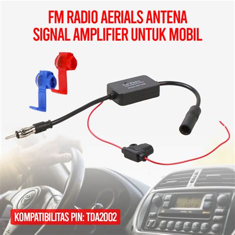 Podofo Fm Radio Aerials Antena Signal Amplifier Untuk Mobil Ant 208