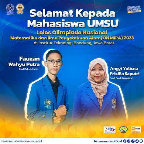 Mahasiswa UMSU Lolos Olimpiade Nasional Matematika Dan Ilmu Pengetahuan