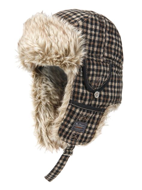 Mens Ben Sherman Wool Rich Winter Trapper Hat Ebay