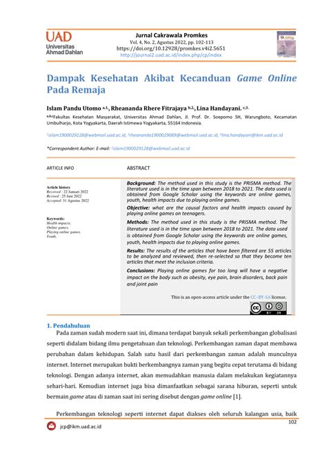 dampak kesehatan akibat kecanduan game   remaja