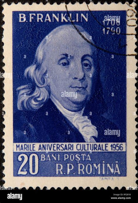 Benjamin franklin stamp hi-res stock photography and images - Alamy