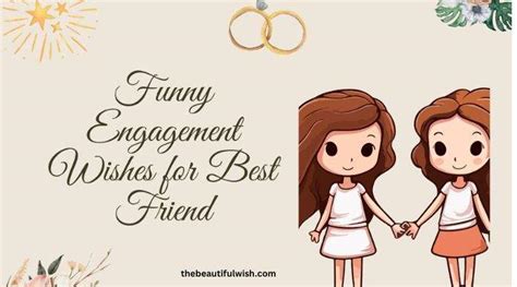 45+Funny Engagement Wishes for Best Friend - Thebeautifulwish